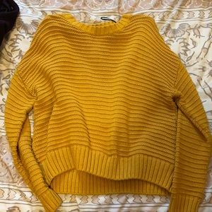 mustard sweater